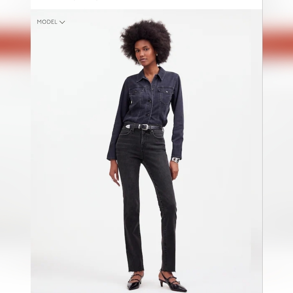 Madewell Mid Rise Stovepipe Jean